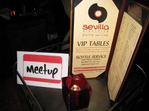 Cafe Sevilla and Meetup.com